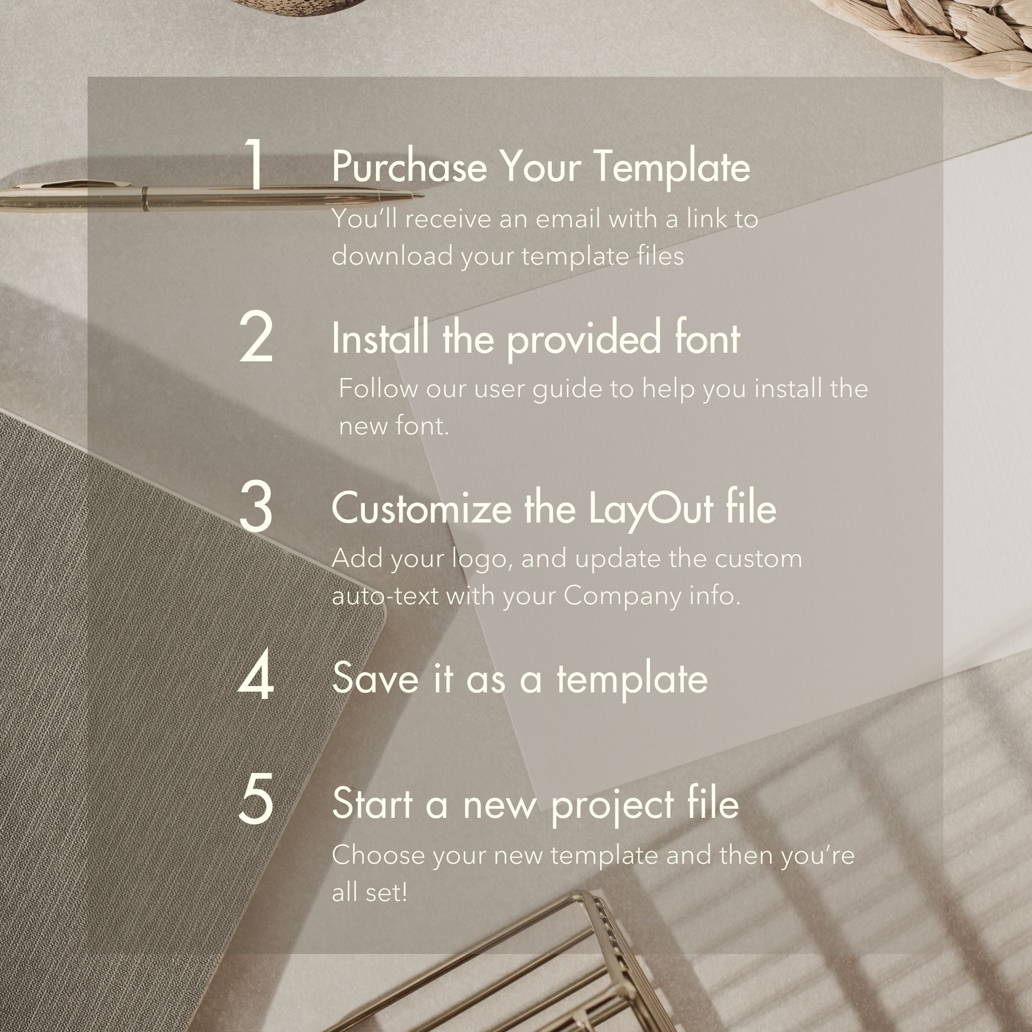 LayOut Template Setup Instructions
