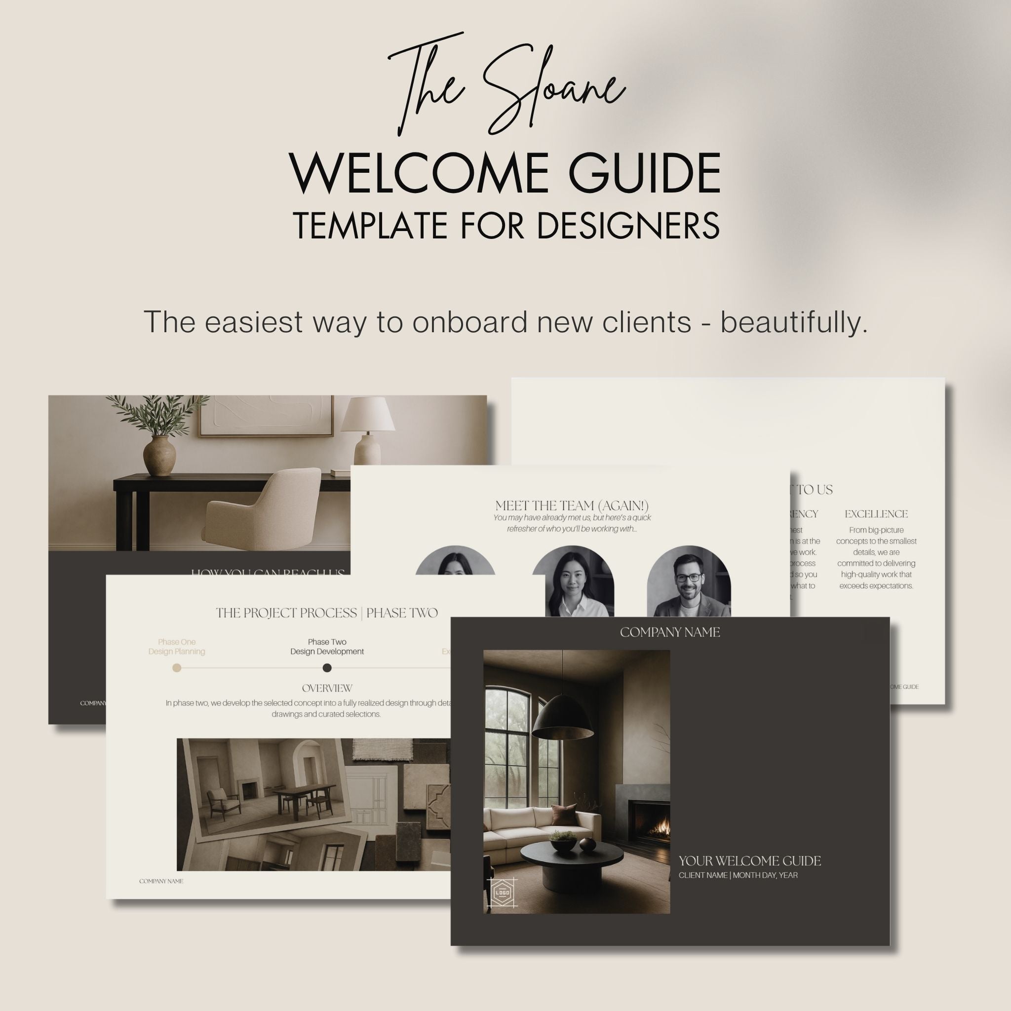The Sloane Welcome Guide Template For Interior Designers