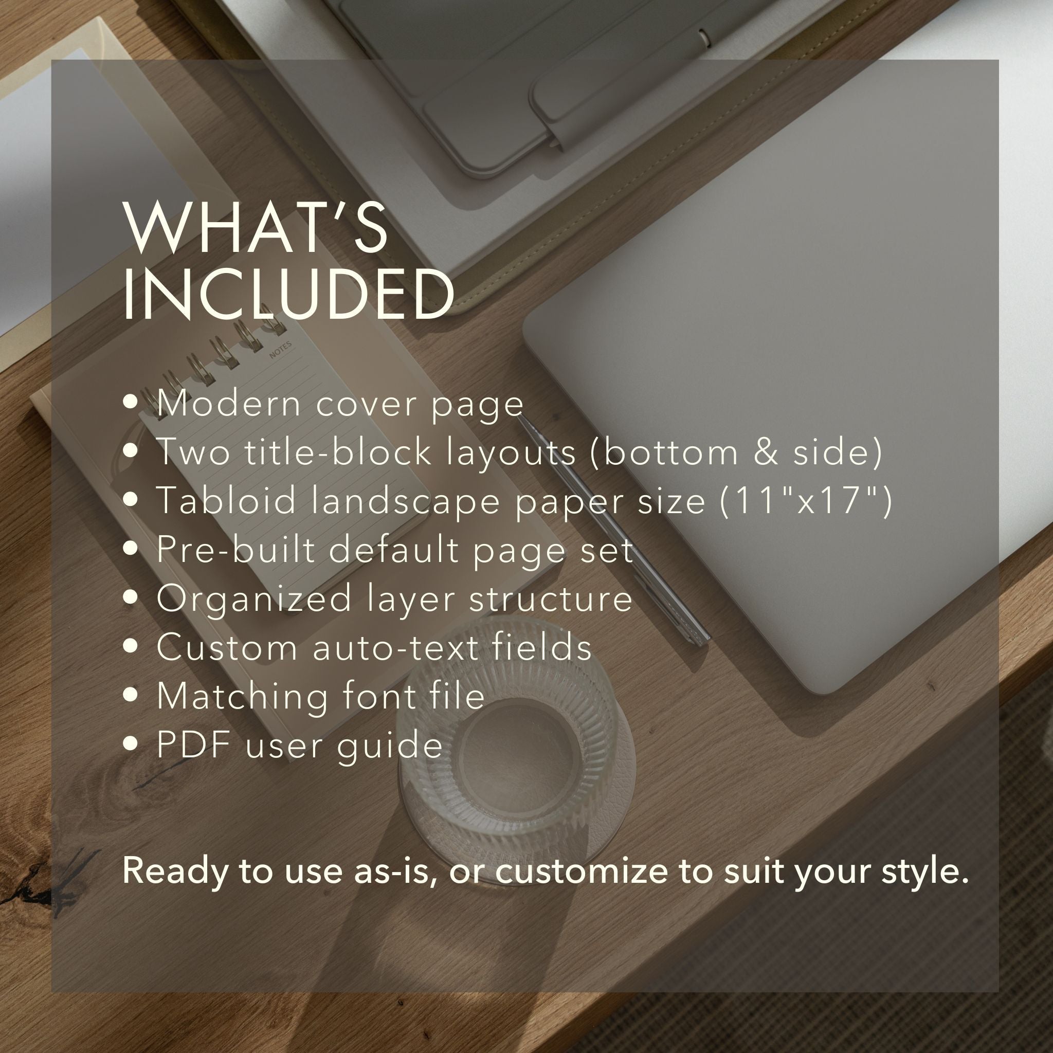 What's Included In the Freya LayOut Template
