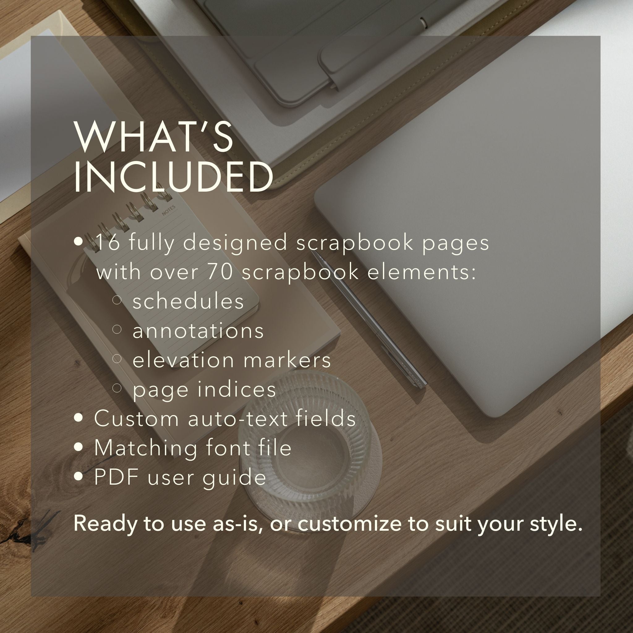 What's Included in the Freya Scrapbook Library for LayOut