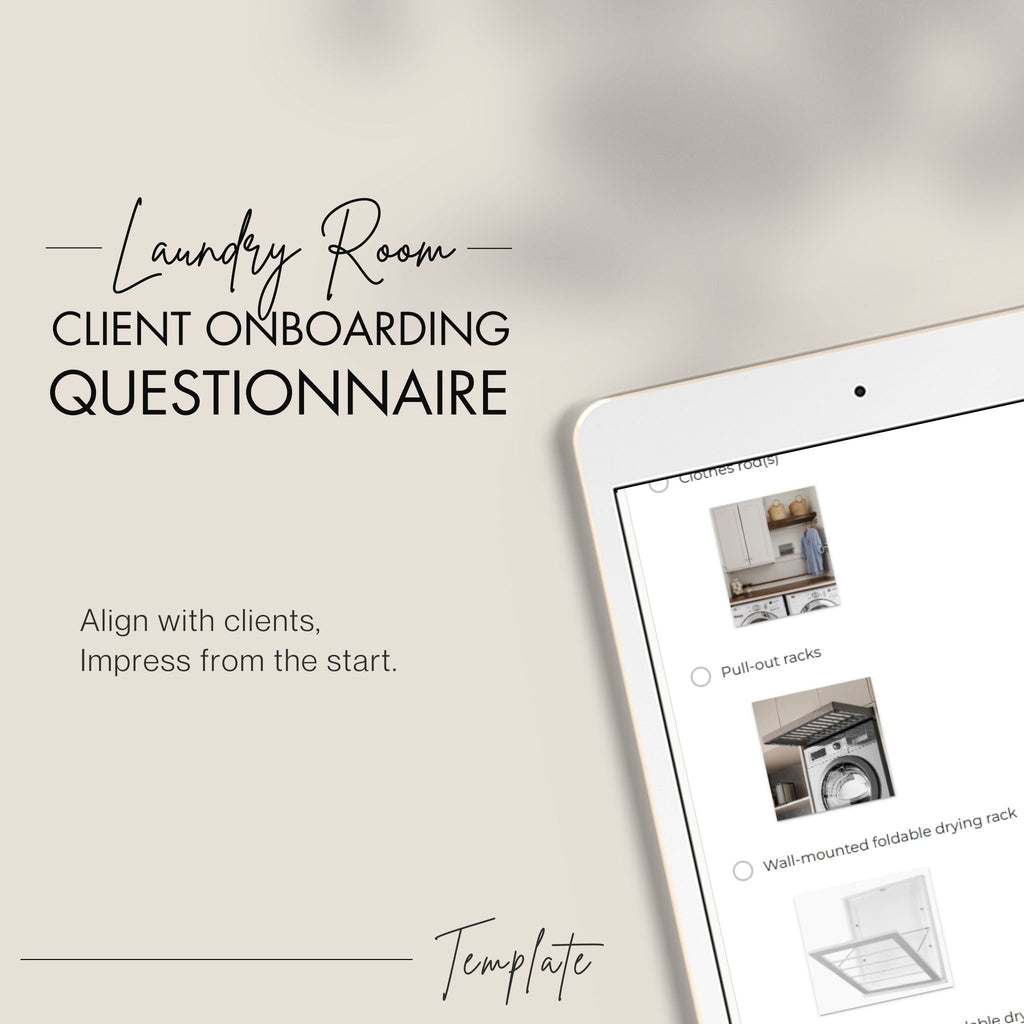 Client Onboarding Questionnaire: Laundry Room