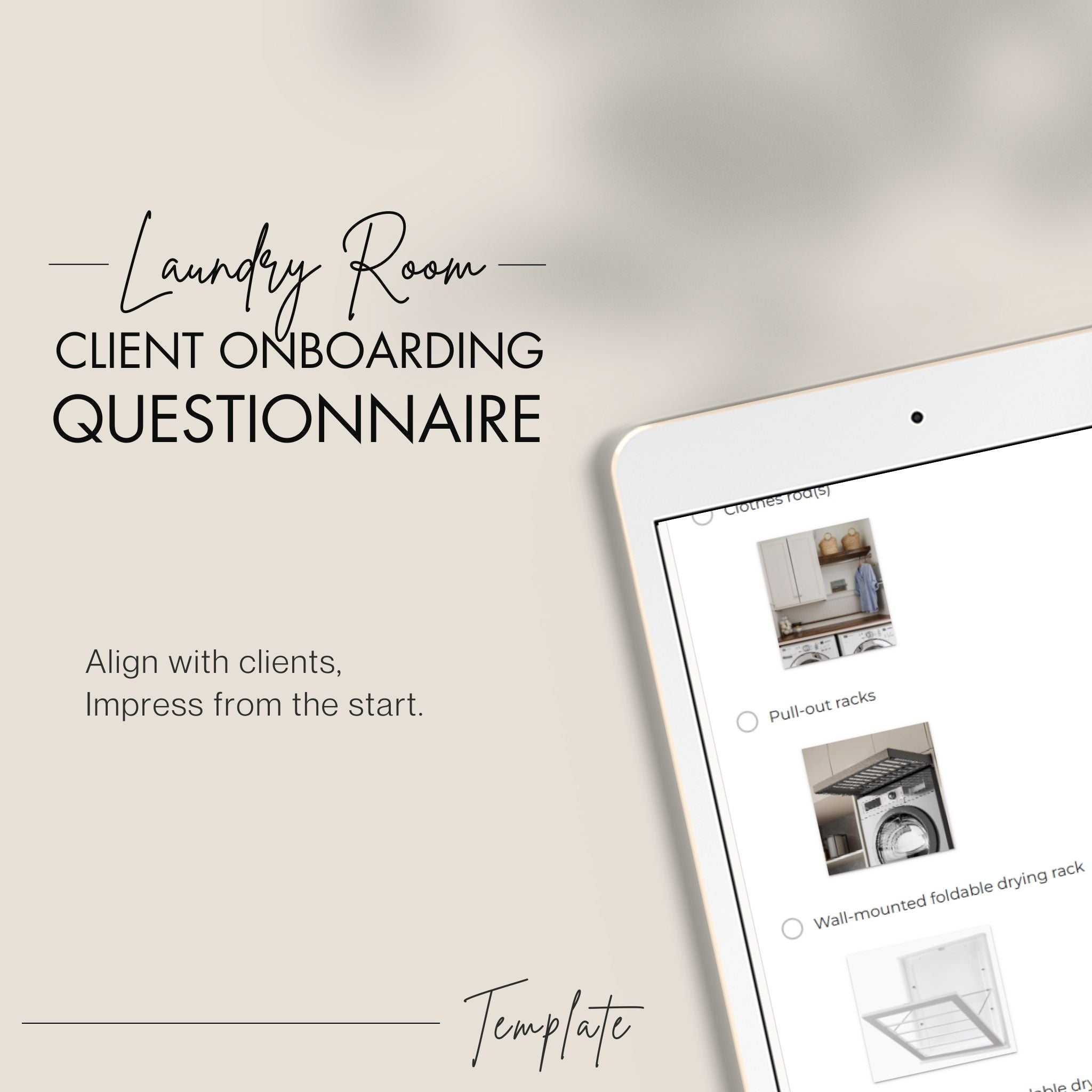 Laundry Room Client Onboarding Questionnaire - Main Image