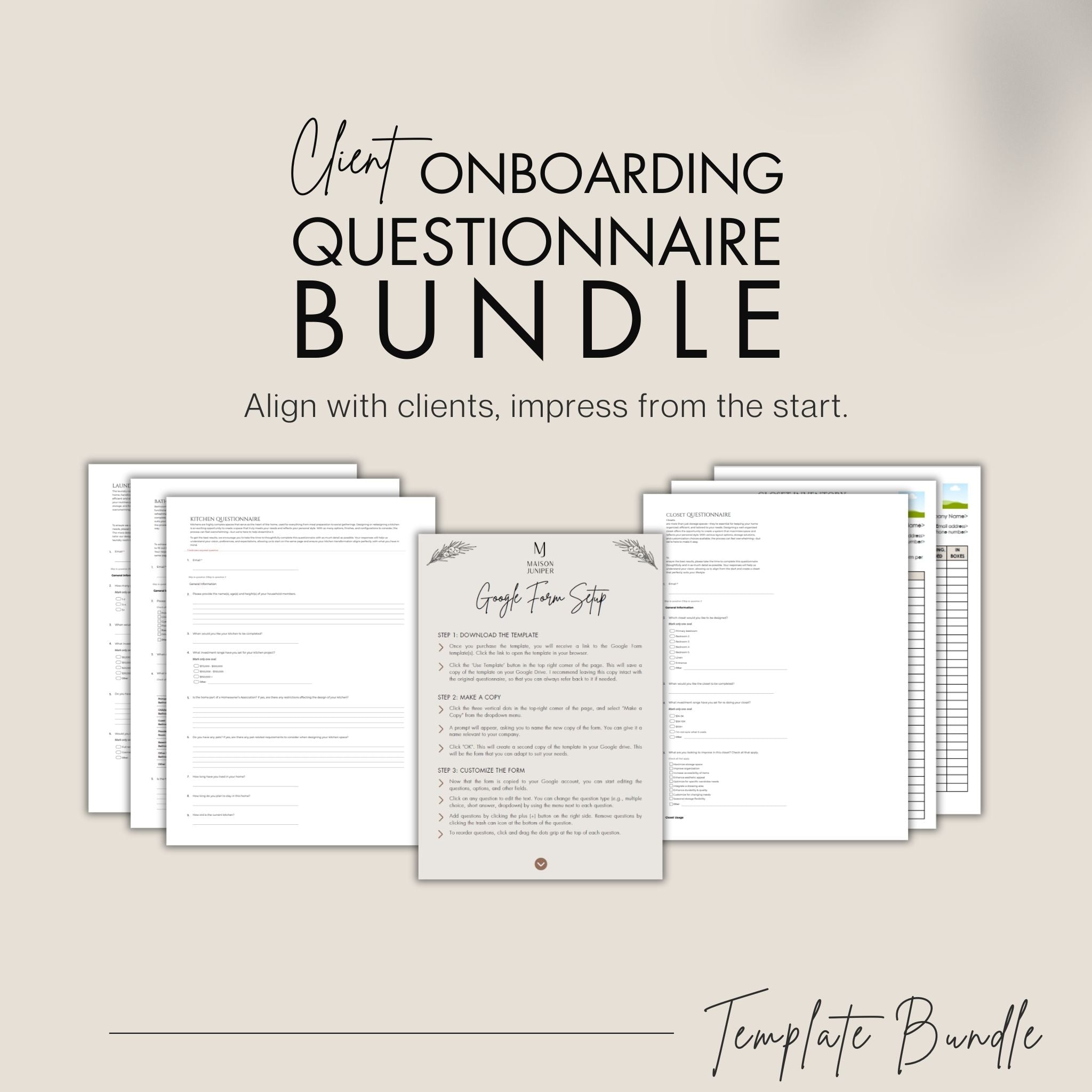 Client Onboarding Questionnaire Bundle - main image